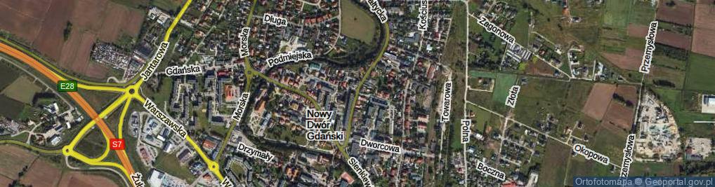 Zdjęcie satelitarne Obrońców Westerplatte ul.